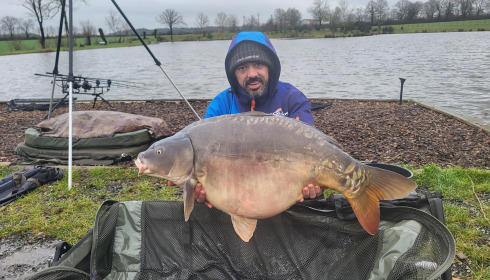 A carp from Heart Lake, Jan 2025