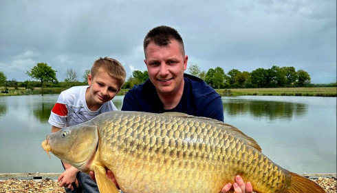 A carp from Heart Lake, May 2026