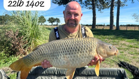 A 22 lb 14 oz carp from Heart Lake, Sep 2026