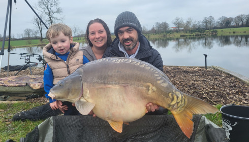 A carp from Heart Lake, Jan 2025