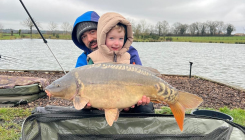 A carp from Heart Lake, Jan 2025