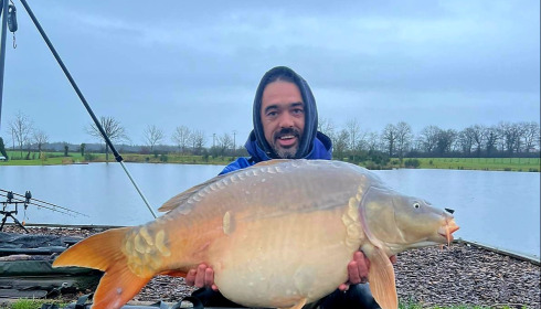A carp from Heart Lake, Jan 2025