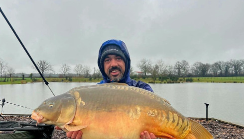 A carp from Heart Lake, Jan 2025