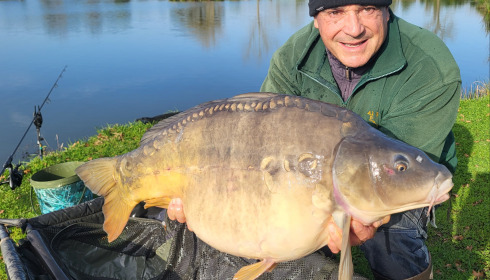 A carp from Heart Lake, Jan 2025
