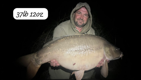 A 37 lb 12 oz carp from Heart Lake, Sep 2026