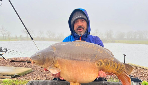 A carp from Heart Lake, Jan 2025