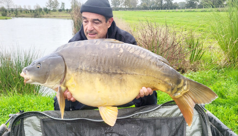 A carp from Heart Lake, Jan 2025