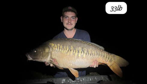 A 33 lb carp from Heart Lake, Sep 2026