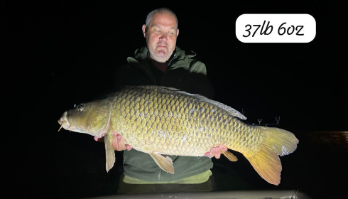 A 37 lb 6 oz carp from Heart Lake, Sep 2026