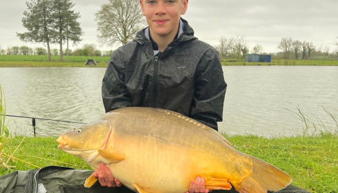 A carp from Heart Lake, WELFORD Ethan