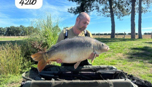 A 42 lb carp from Heart Lake, Sep 2026