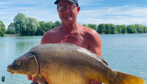 A 36 lb carp from Blue Lake, steven mitchel, Jul 2020