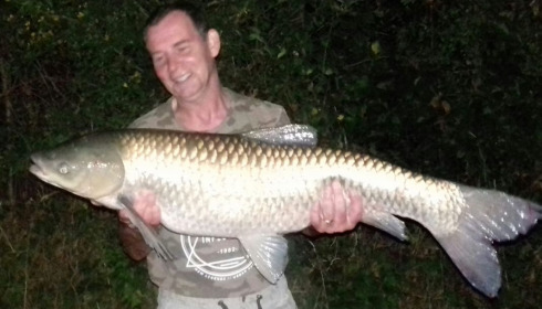 A 43 lb grass carp from Blue Lake, Anthony Sweeney, Aug 2020