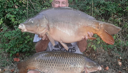 A 39 lb 5 oz carp from Blue Lake, John Shaw, Aug 2020
