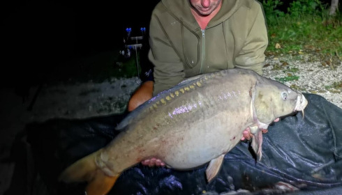 A 48 lb carp from Blue Lake, sherman, Aug 2020
