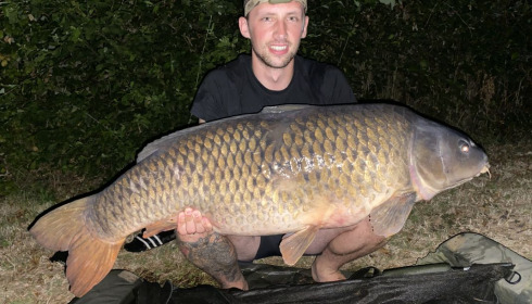 A 48 lb 8 oz carp from Blue Lake, Tom Dale, Aug 2020