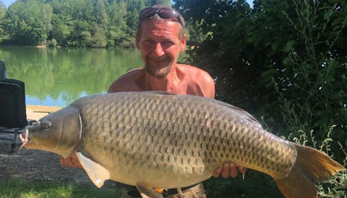 A 42 lb carp from Blue Lake, marc mitchel, Jul 2020