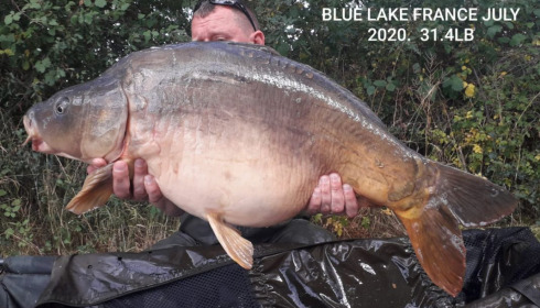 A 31 lb 4 oz carp from Blue Lake, gary Mc bride, Jul 2020