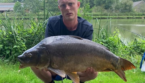 A 24 lb carp from Cailleaux, radford, Aug 2020