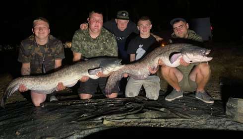 A 55 lb 4 oz fish from Cailleaux, Catfish double take, Aug 2020