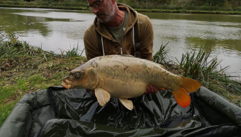 A 26 lb carp from Cailleaux, a, Oct 2020