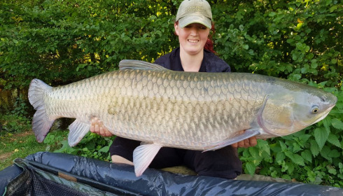 A 58 lb 4 oz fish from Jonchery 7, Grass carp, Sep 2020