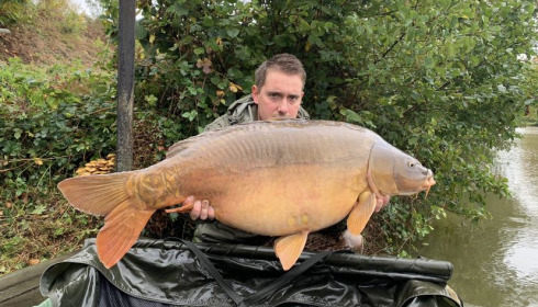 A 38 lb 12 oz fish from La Fonte, Swim 1 (right) biggest capture, Oct 2020