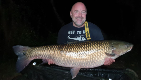 A 48 lb 12 oz carp from Laroussi, James Winnington, Aug 2020