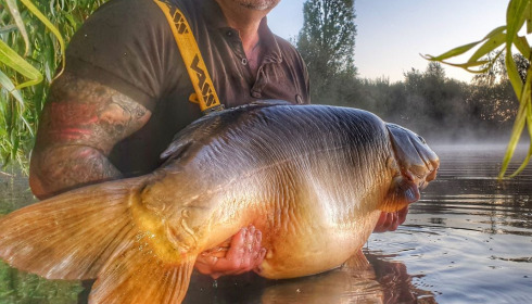 A 42 lb carp from Laroussi, James Winnington, Aug 2020