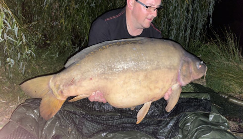 A 49 lb carp from Laroussi, Jul 2020