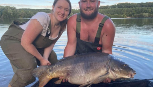 A 40 lb 8 oz carp from Lepinet North, Daniel Crouch, Jul 2020
