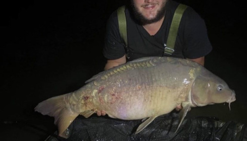 A 37 lb 1 oz carp from Lepinet North, Daniel Crouch, Jul 2020