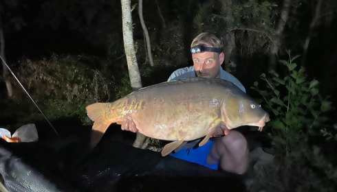 A 40 lb carp from Lepinet North, howard, Aug 2020