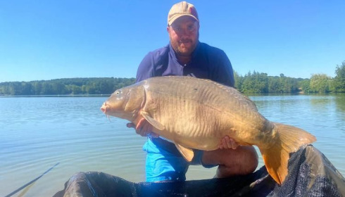 A 52 lb carp from Lepinet South, wignal, Jul 2020