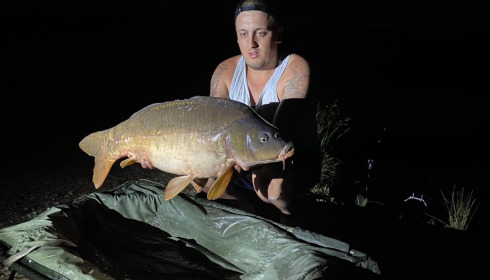 A 25 lb carp from Lepinet South, davey, Jul 2020