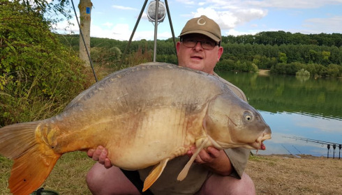 A 40 lb fish from Lepinet South, 40lb mirror, Aug 2020