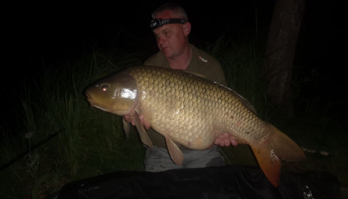 A 45 lb carp from Lepinet South, shaine van dyk, Jul 2020