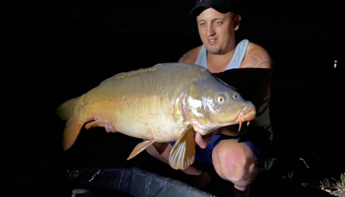A 28 lb carp from Lepinet South, davey, Jul 2020