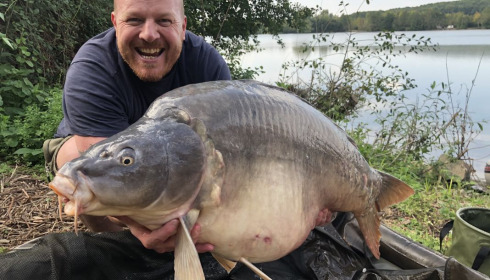A 55 lb 8 oz fish from Lepinet South, Andy new pb, Sep 2020