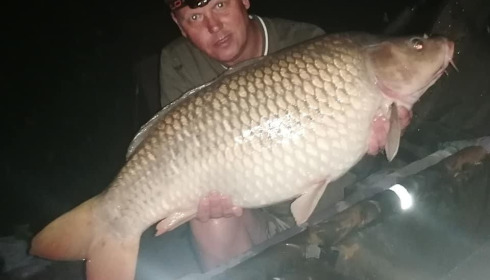 A 34 lb 8 oz carp from Lillybelle, Kev Barber, Aug 2020