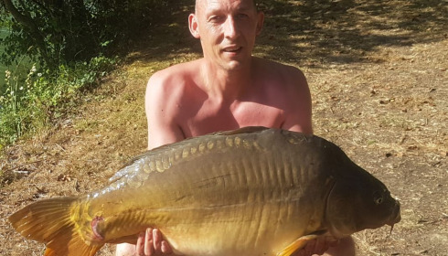 A 33 lb carp from Lillybelle, Billy Campbell, Jul 2020