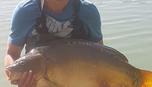 A 34 lb carp from Lillybelle, Billy Campbell, Jul 2020