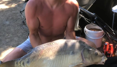 A 35 lb carp from Lillybelle, Jamie Barber, Aug 2020