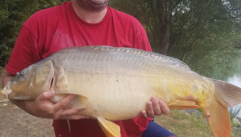A 27 lb carp from Lillybelle, Richard Runciman, Jul 2020
