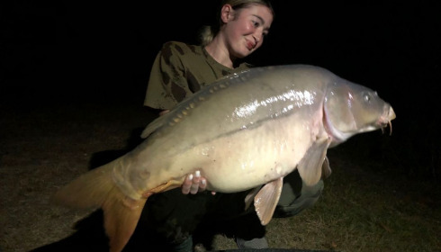 A 46 lb 1 oz carp from Lillybelle, Olivia Keene, Jul 2020