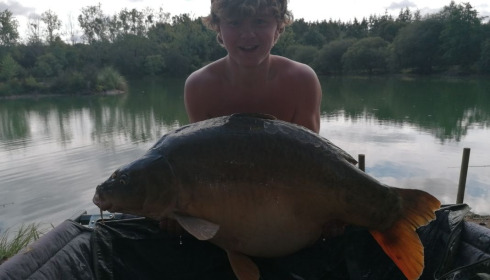 A 53 lb carp from Lillybelle, Lewis Kilgallon, Aug 2020