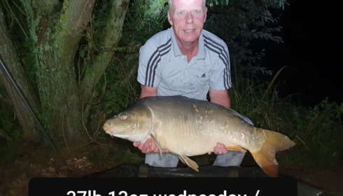A 37 lb fish from Lillypool, Early morning mirror, Aug 2020