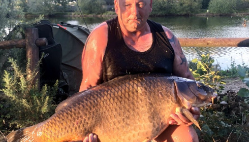A 58 lb carp from Old Oaks, Anthony Murray, Jul 2020