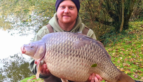 A 27 lb carp from Villefond, Ashley Mitchell, Oct 2020