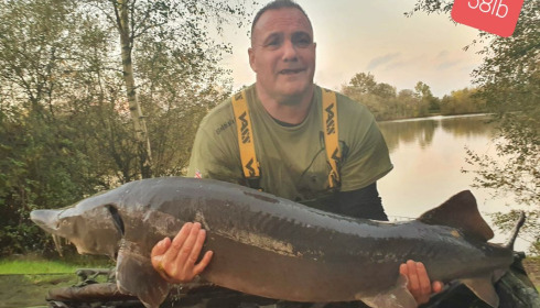 A 58 lb sturgeon from Villefond, John Richardson, Oct 2020